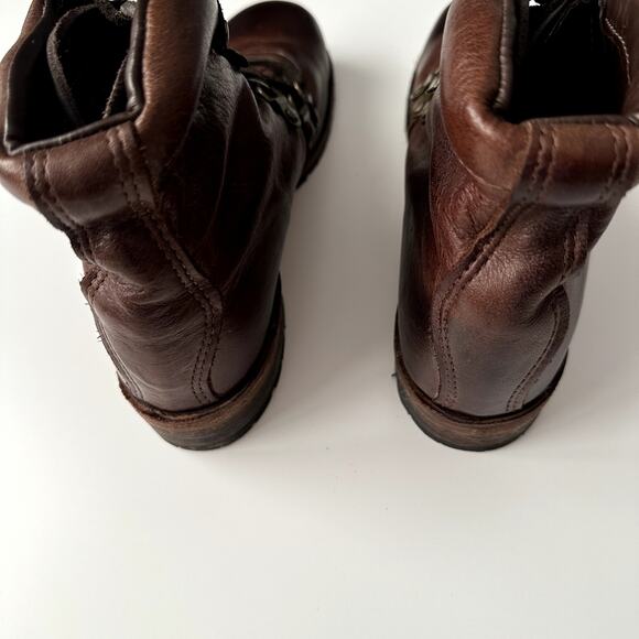 Vintage Shoe Company USA Made Minden Chocolate Buttery Leather‎ Hiker Boot W 8.5 - Picture 4 of 8